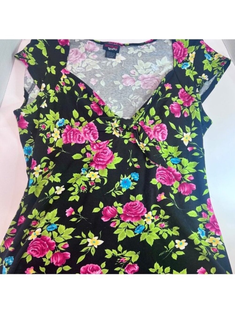 Switchblade Stiletto Rockabilly Shirt, size XL, punk. pin up girl, alternative